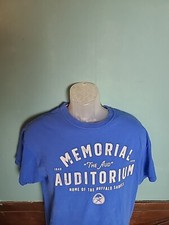 Authentic Memorial Auditorium The AUD Sabres TShirt Tee Men's Size XL-Blue- SGA
