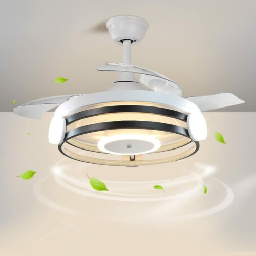 30W Modern Ceiling Fan with Light Remote Control LED Timing 3 Speed for Kitchen - Picture 2 of 12