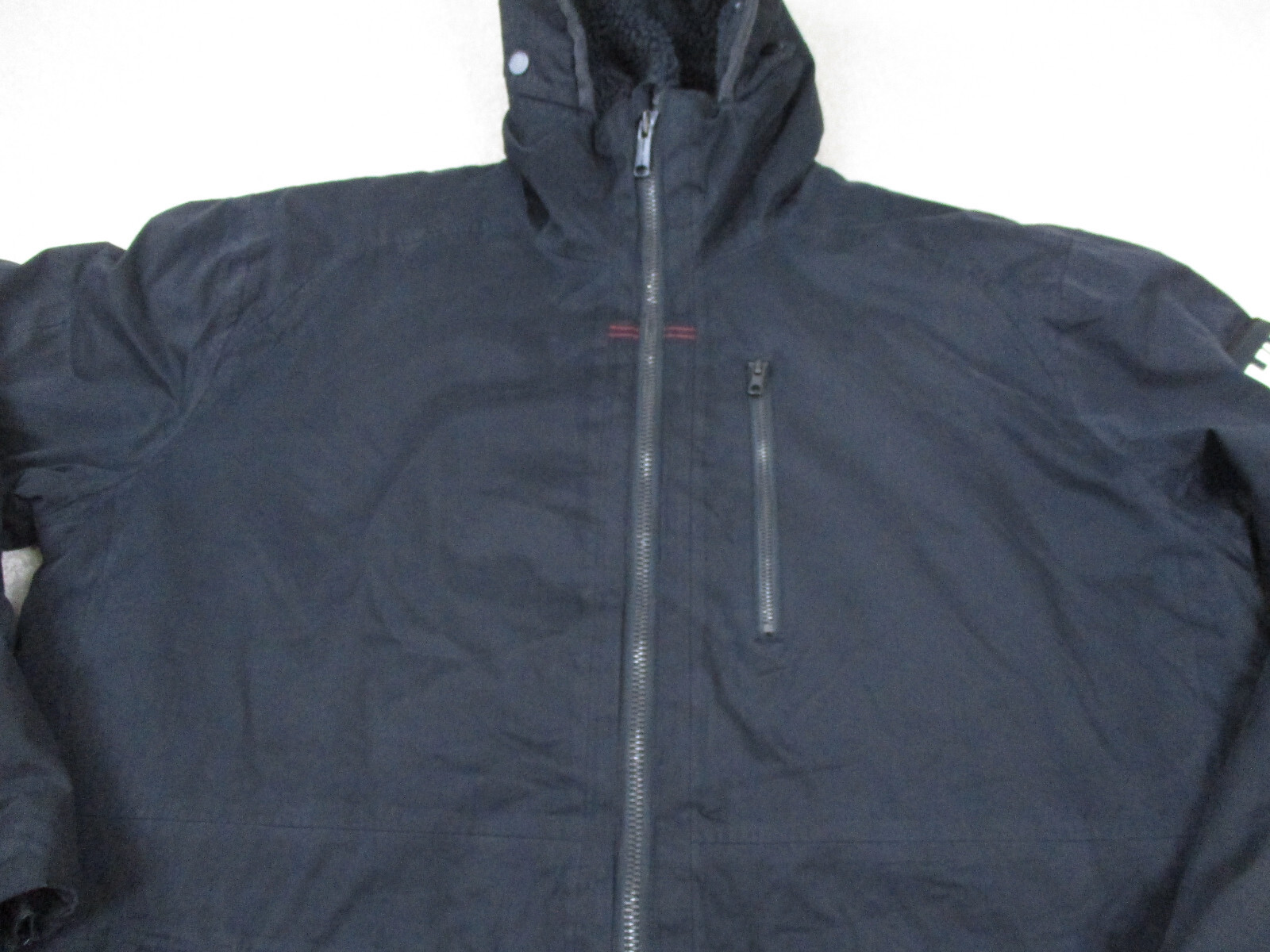 Helly Hansen Jacket Mens 2XL XXL Black Hooded Parka Ski Snowboard Coat