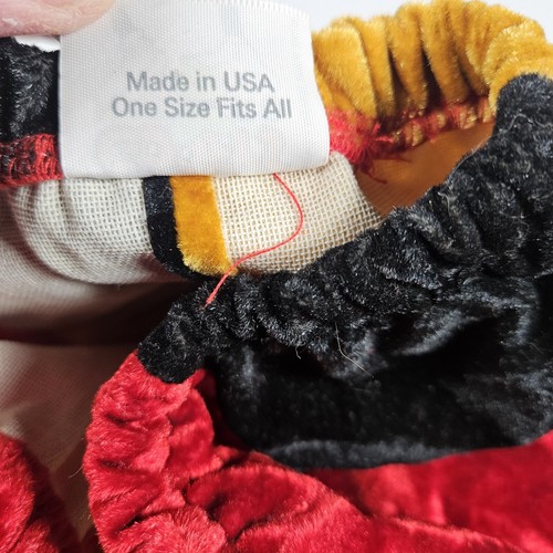 Goofy's Hat Co. Jester Hat Cap Walt Disney Made In U.S.A. Red, Black, Yellow - Picture 9 of 9