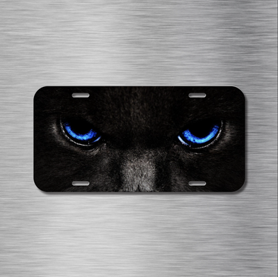 Red Eyed Zombie Monster Crypt Horror Creature License Plate Front - Foto 2