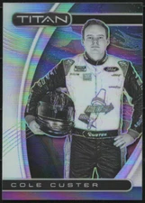 2021 Chronicles Racing Titan COLE CUSTER Silver Holo Prizm Refractor Card #5