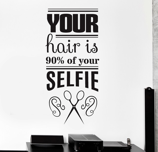 Vinyl Wall Decal Funny Hair Salon Quote Stylist Stickers