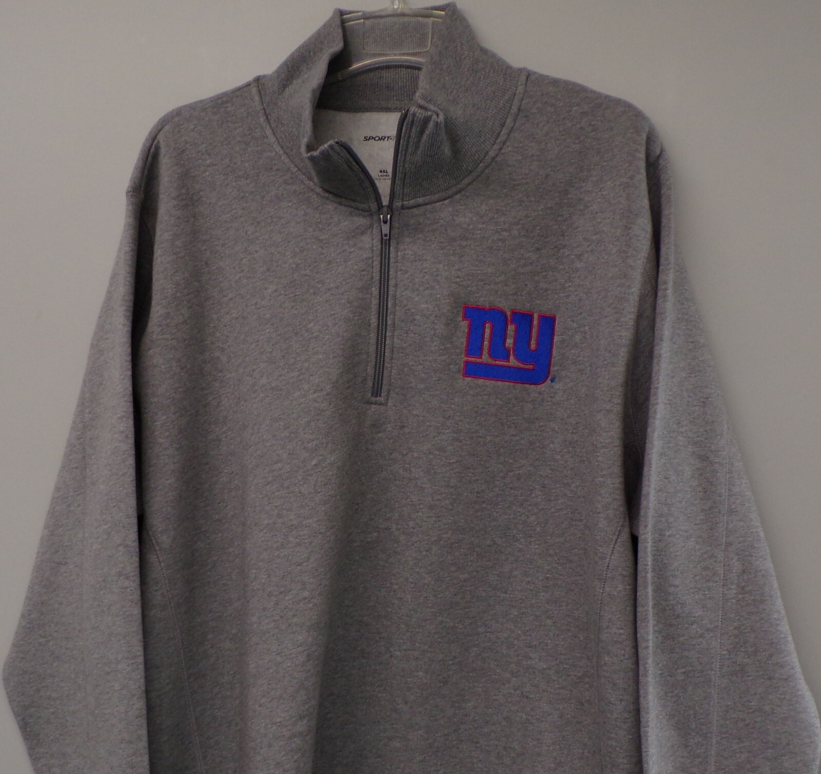 NFL New York Giants Ladies Heavyweight 1/4 Zip Sweatshirt XS-4XL New