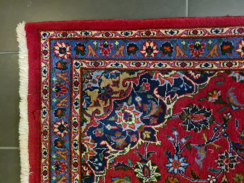 Feiner Königlicher Handgeknüpfter Perser Teppich Keshan Orientteppich 210x107cm - Bild 8 von 24
