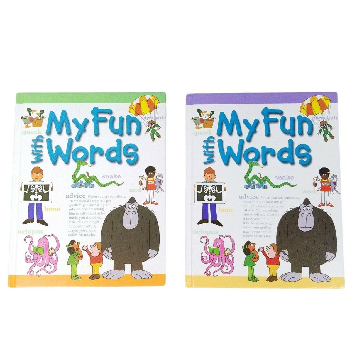My Fun With Words Dictionary Kids Hardcover Books A-K L-Z James