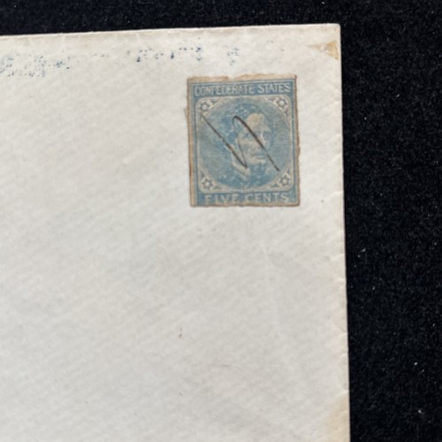 1861 ~ US CIVIL WAR COVER - ORNATE 'JEFF IN THE PATENT UNION NECK TIE' *SCARCE* - Picture 3 of 4