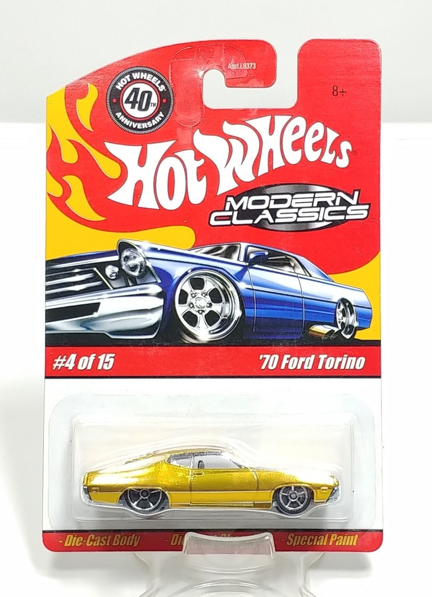 ミニカー Hot Wheels 70 Ford Torino 40th Hot Wheels 40th Anniversary '70 Ford Torino Modern Classics