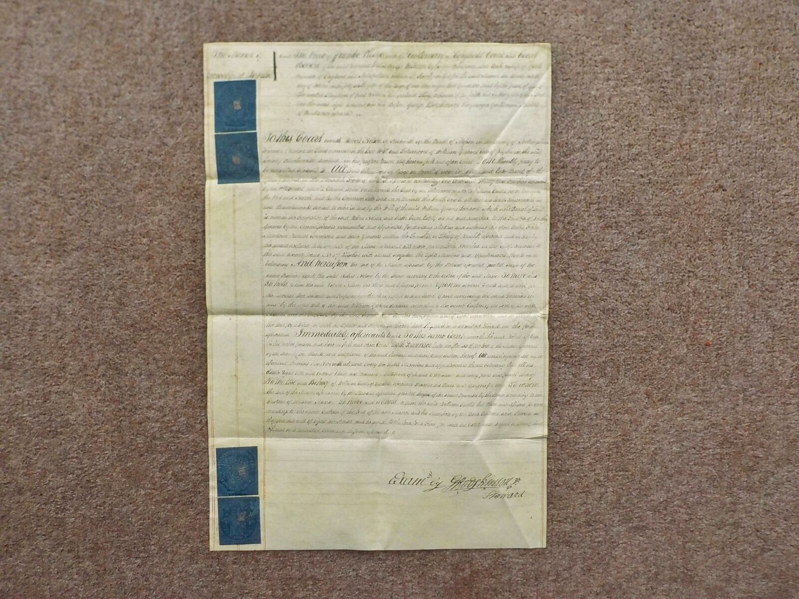 1805 Manor of Scrooby Ranskill Nottinghamshire Georgian Vellum Document