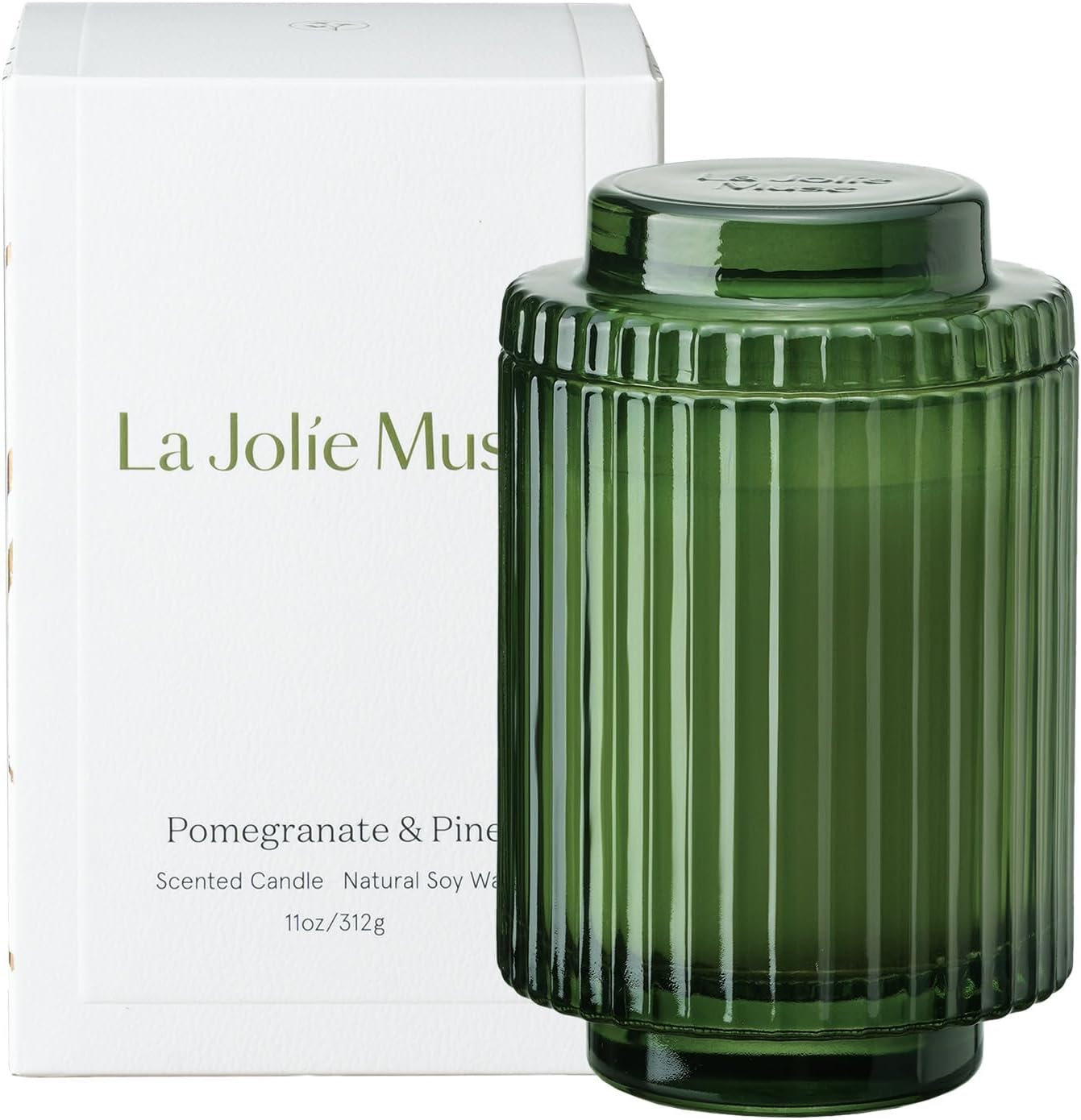 Pomegranate & Pine Candle, Christmas Candles for Home Scented, Holiday Candle Gi