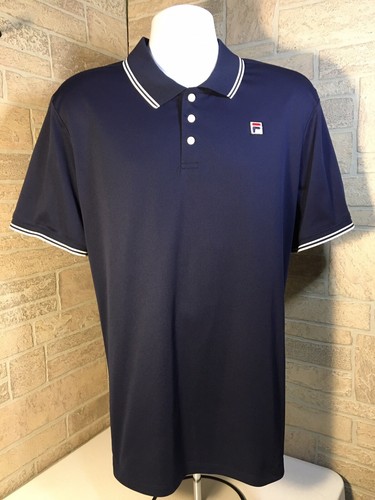 Fila Men's Polo Shirt Size XXL Navy 