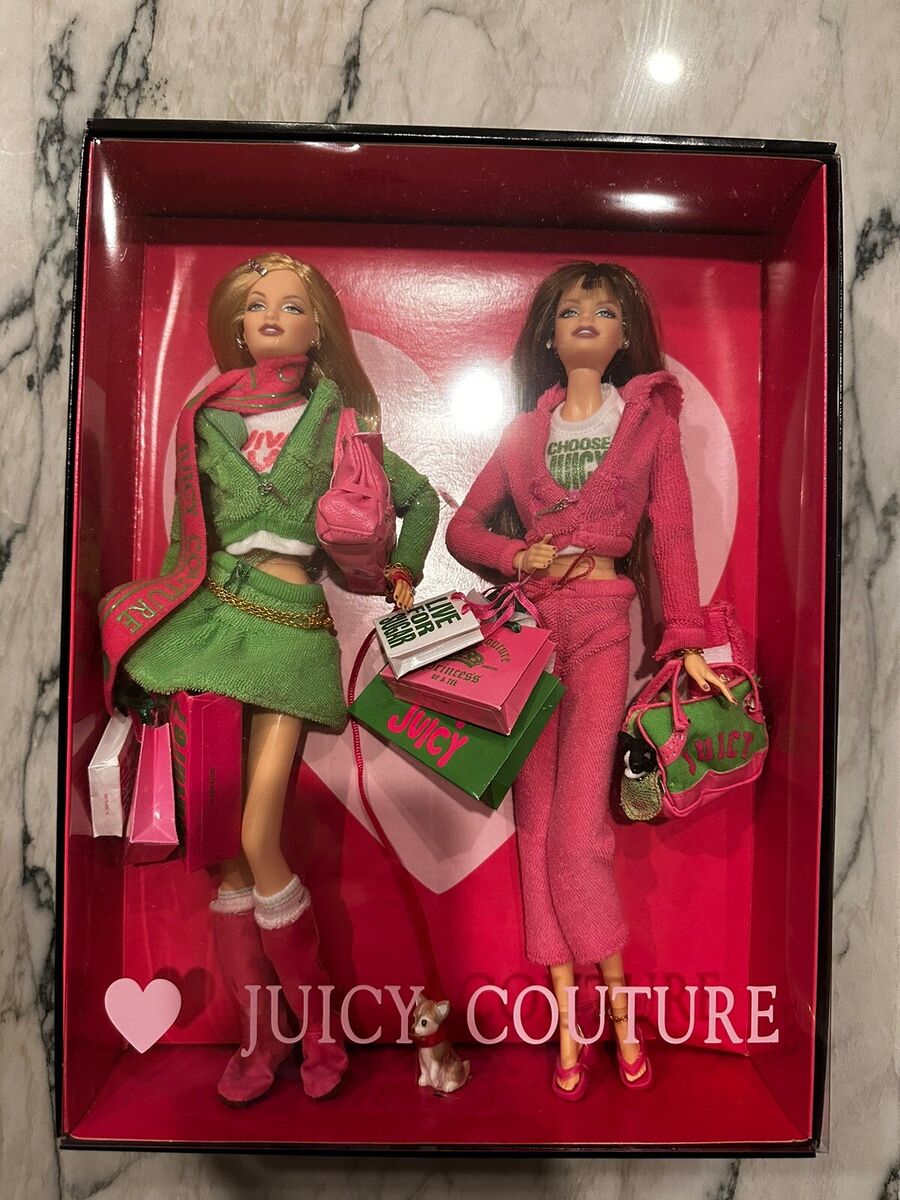 Brand New In Box Juicy Couture Barbie Collectible Dolls Set Brand New In Box Juicy Couture Barbie Collectible Dolls Set