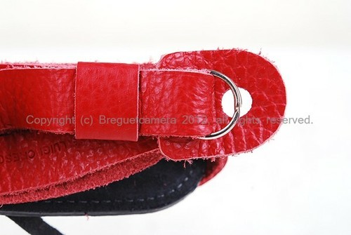 Nuevo Antiguo Stock Luigi Crescenzi Medio Cuero Estuche Rojo para M8 M9 con Correa - Imagen 7 de 7