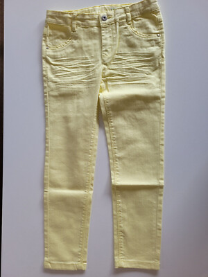 Mädchen Jeans Sommer gelb Gr. 126cm von Vertbaudet