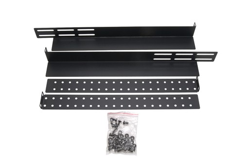1U Adjustable Rack Mount Server Shelf Rails, 16.14" Deep, 6lb Capacity Black lot - Picture 6 of 7