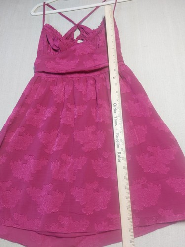 Wild Fable Dress Womens Small Pink Floral Mini Open Strappy Back Pockets - Picture 9 of 19