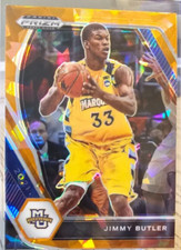 2021 Panini Prizm Draft Picks Orange Ice Jimmy Butler #66 Miami Heat