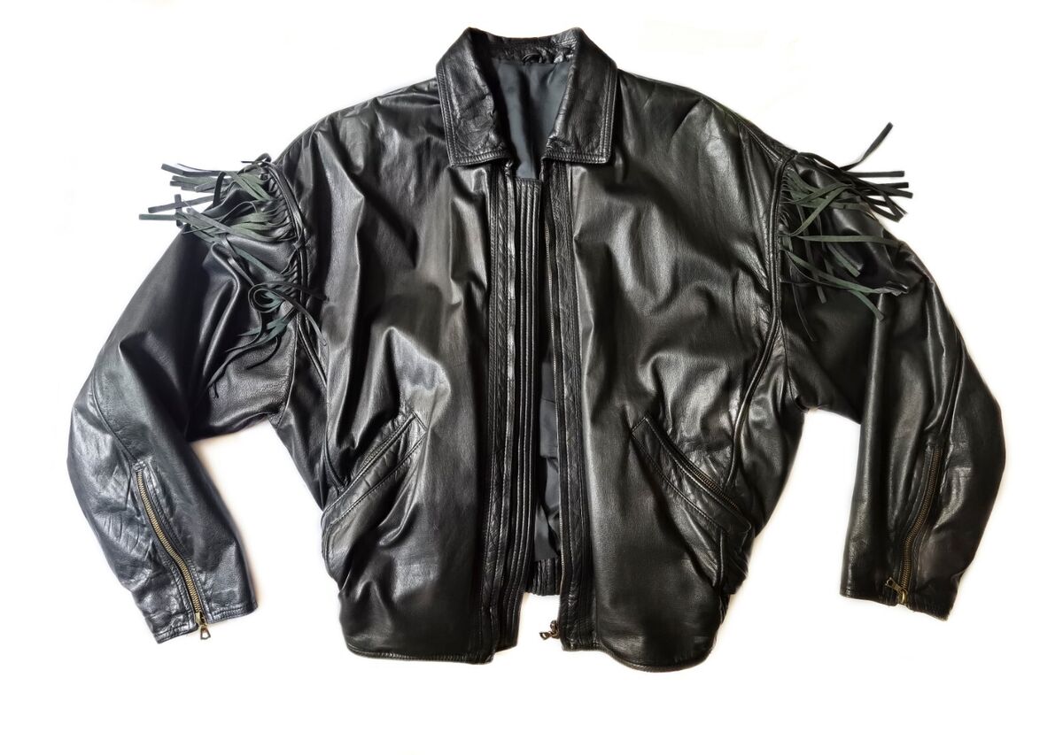 GIANNI VERSACE Fringe Leather Jacket S/S 1990 RARE GIANNI VERSACE Fringe Leather Jacket S/S 1990 RARE