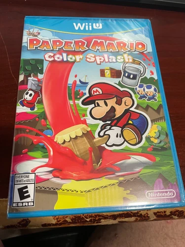 Paper Mario Color Splash Nintendo Wii U 2016 New Factory Sealed