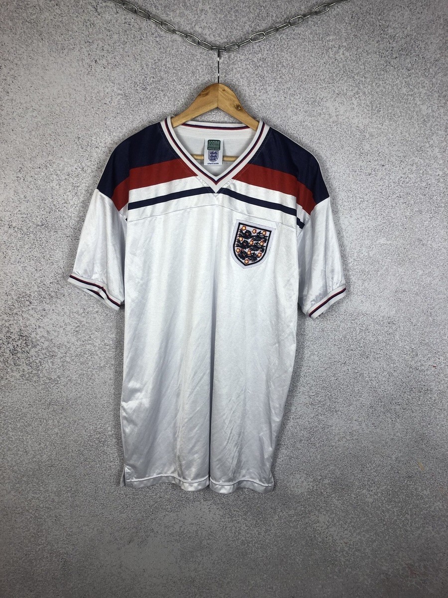 ウェア 80s England soccer team shirt Umbro England National Soccer Team Blank Jersey Vtg 80s 1988