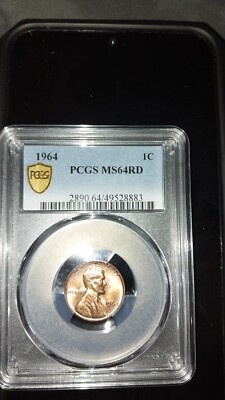 1964 D Penny PCGS GRADED MS 64 RED | eBay