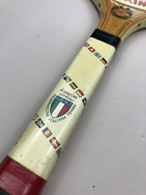 Raquette De Tennis Vintage Maxima Torneo De Luxe – Bois – Cadre Italien – Années 70