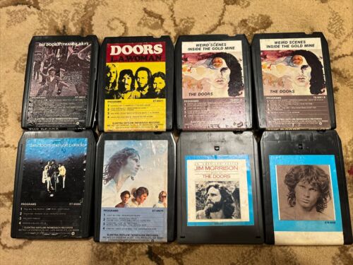 Lot of 7 Classic Rock 8 Track Tapes ALL OF THE DOORS - Picture 1 of 4