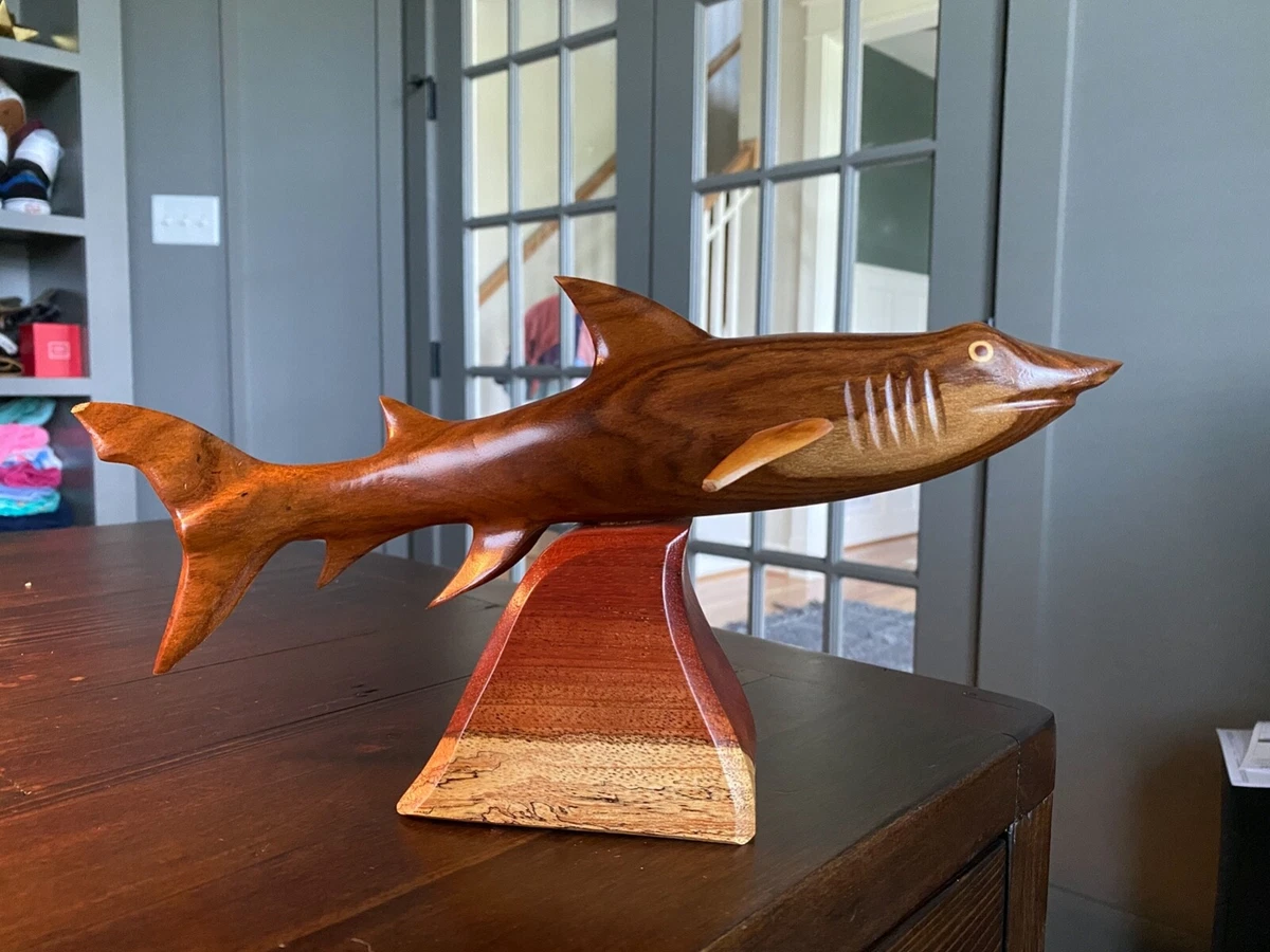 Wooden shark cheap