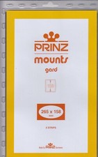 Prinz Black Stamp Mount Strips 265x158 mm For Apollo Soyuz Plate Blocks 5 Scott
