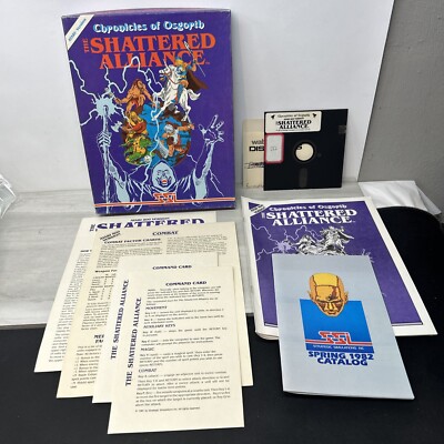 The Shattered Alliance Chronicles Of Osgorth Atari 800 Floppy Disk Game CIB RARE