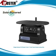 Digital Backup Camera Wireless Solar Battery Powered Magnetic Base For Truck Rv