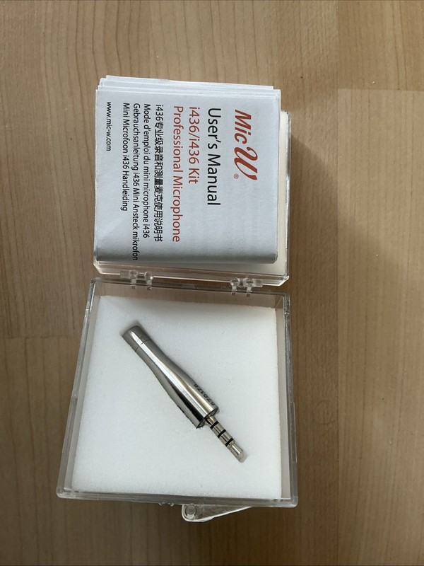 i436 Mic W - IEC Class-2 Measurement Microphone for iPhone, iPad, & Apple