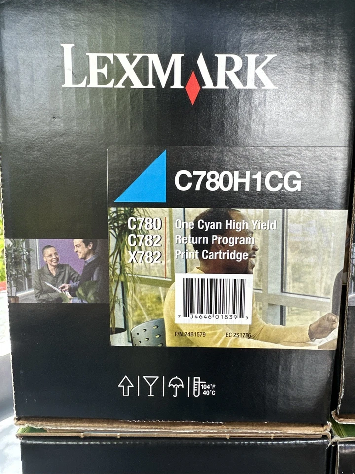NEW Lexmark C780H1CG C780H1YG C780H1MG C780H1KG OEM Genuine Toner Set C780 TRI - Image 2 of 4