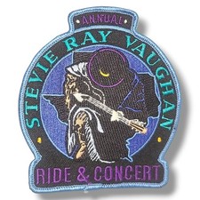 Stevie Ray Vaughan Ride Concert Patch Vintage SRV Texas Blues Guitar Event