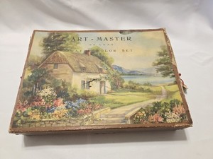 Vintage Art-Master Deluxe Water Color Set from the 1930s-1940s