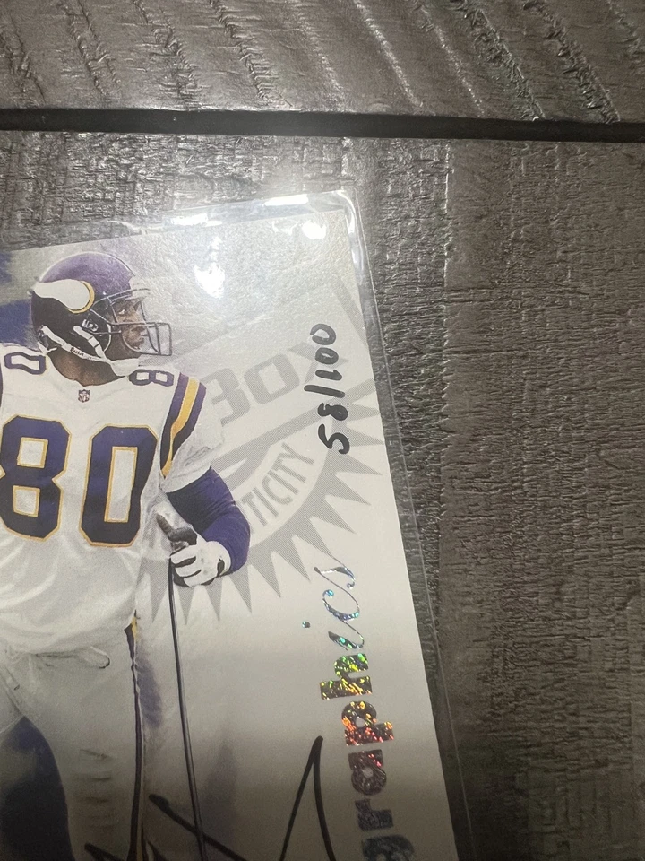 Skybox/Fleer Autographics Cris Carter 1997 automático/100 SSP!!! Pack Tirado! 💎🔥👌 Foto 2 de 3