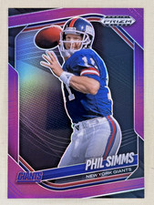 2025 Panini Prizm Black Phil Simms Purple Prizm /99 New York Giants #103
