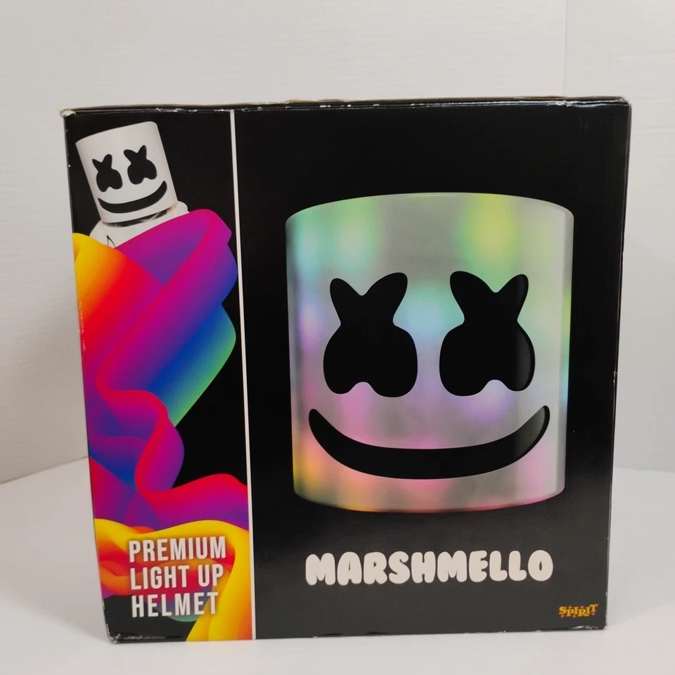 2023 DJ MARSHMELLO PREMIUM LUZ LED CASCO EDM Rave FUNCIONA  Foto 2 de 4