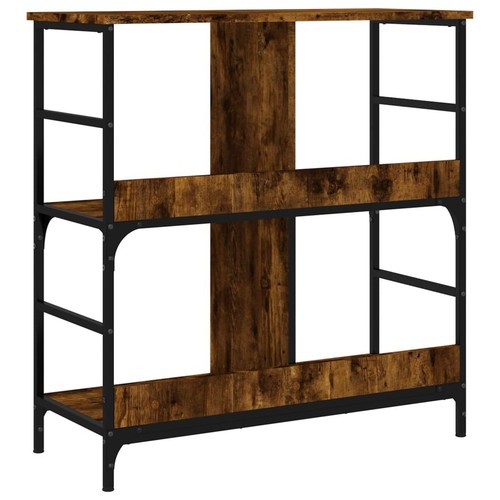 vidaXL Libreria Rovere Fumo 78,5x33x82 cm in Legno Multistrato - Foto 6 di 9