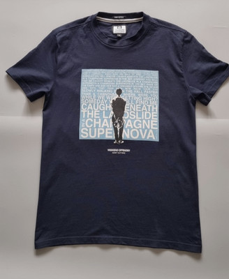 Weekend Offender Champagne Supernova T Shirt Oasis Navy Blue Men's Size Small