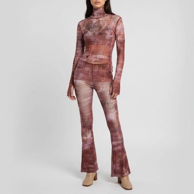 Jean Paul Gaultier X KNWLS Multicolor Printed Knit Pant Set S