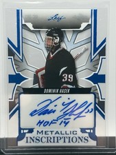 2025 Leaf Hockey Metal Legends Dominik Hasek Auto 1/1 HOF 14 Inscription