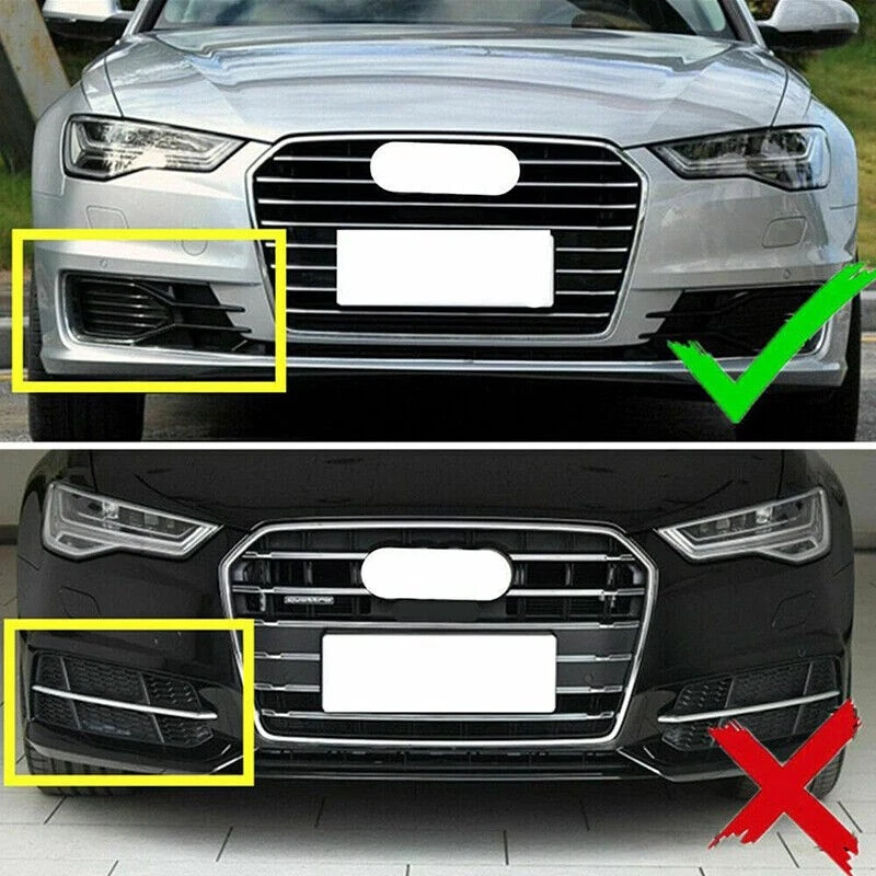 Proyector LED DRL luces antiniebla halo ojo de ángel y biseles para Audi A6 C7 sedán 16-18 Foto 4 de 4