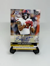 Erik Ezukanma 2022 Leaf Pro Set Draft Rookie RC AUTO #PSA-EE1 Dolphins Yellow SP