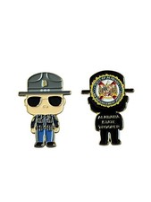 Alabama Law Enforcement Agency Mini State Trooper Challenge Coin Funko Pop ALEA