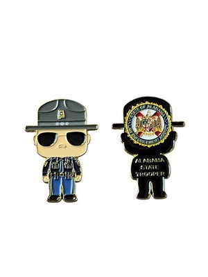 Alabama Mini State Trooper 2  Challenge Coin Funko State Patrol Highway ALEA V1