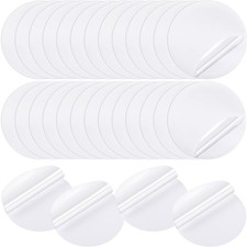 Outus 30 Pieces Self-Adhesive Pool Repair Patch Kit Vinyl 10 x 10 cm, Clear
