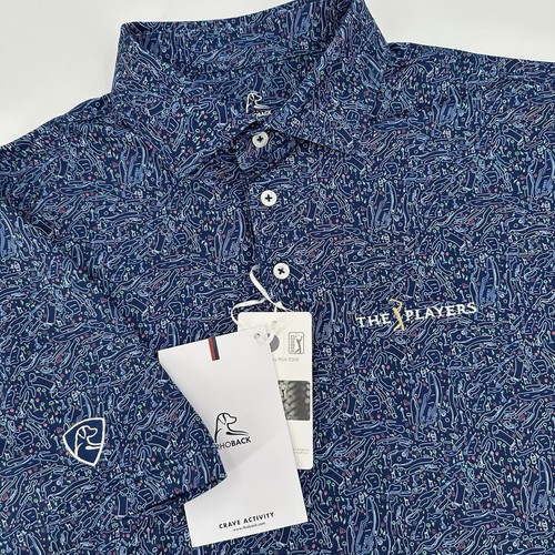 Polo Rhoback Hombre Mediano 2025 THE PLAYERS Campeonato Estampado Exclusivo - Imagen 1 de 9