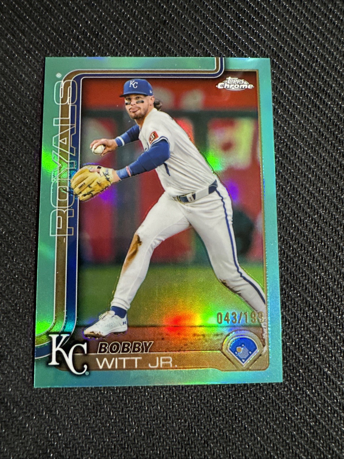 2025 Topps Chrome - Bobby Witt Jr. #93 Aqua Refractor /199