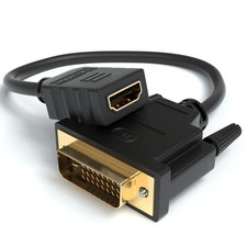 DVI zu HDMI Adapter DVI-D (24+1) Stecker auf HDMI Buchse 4K 1080P Full HD 3D